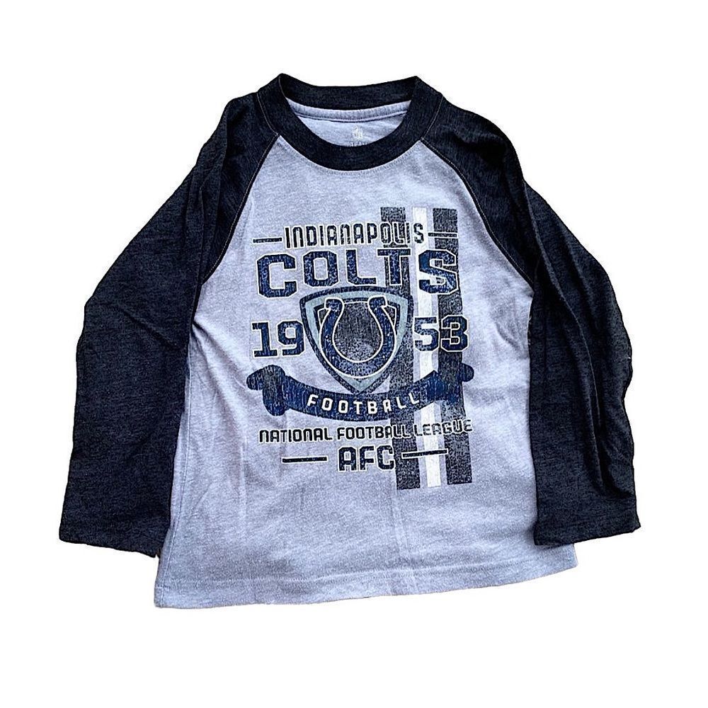 🌴 NFL Indianapolis Colts 3/4 Sleeve T-Shirt Boys Small & XS